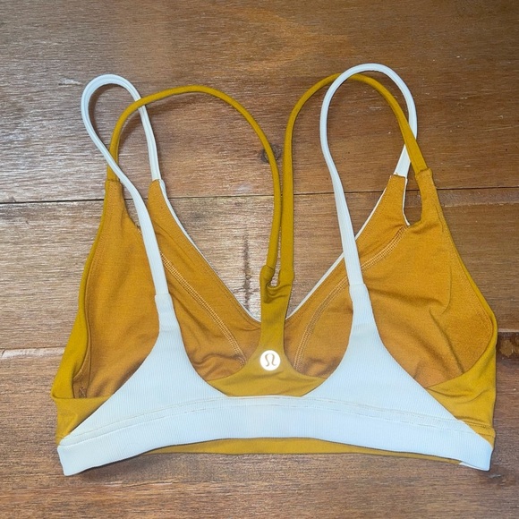 New ambition bra Lululemon 4 Fools Gold / Light Ivory - Picture 3 of 5